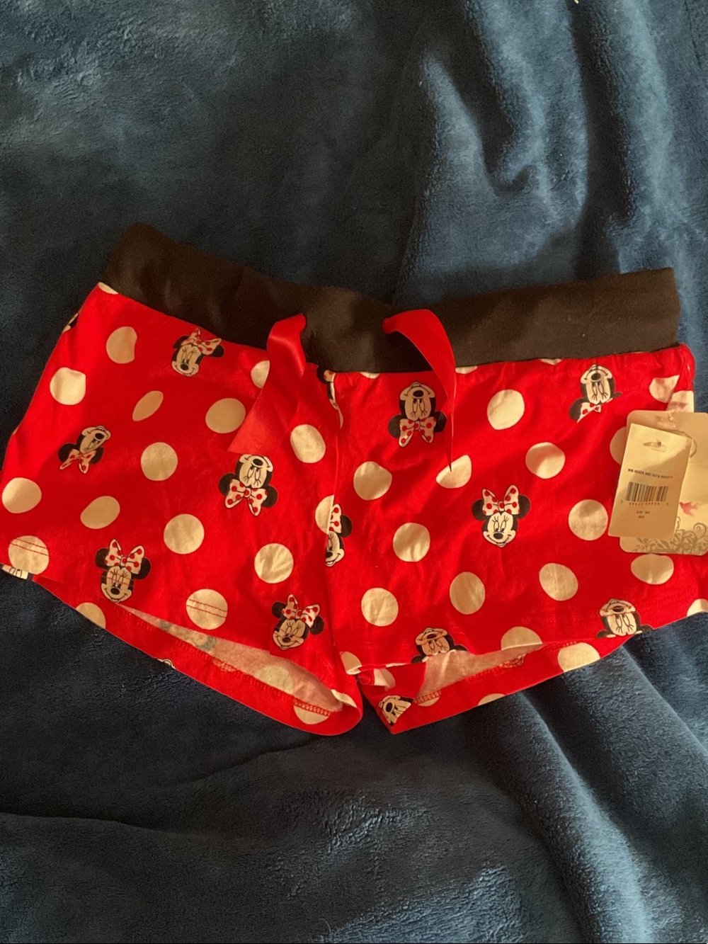 Disney Red & White Minnie Mouse Polka Dot Pajama Shorts